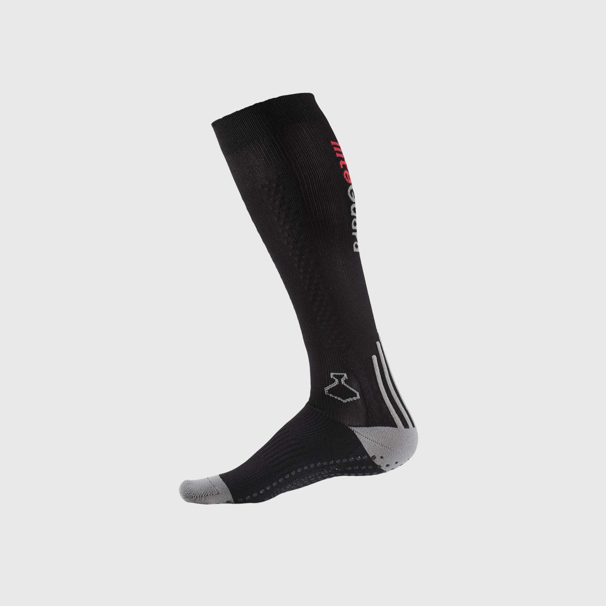 liiteGuard SHIN-TECH GRIP RUNNING SOCK Long socks BLACK