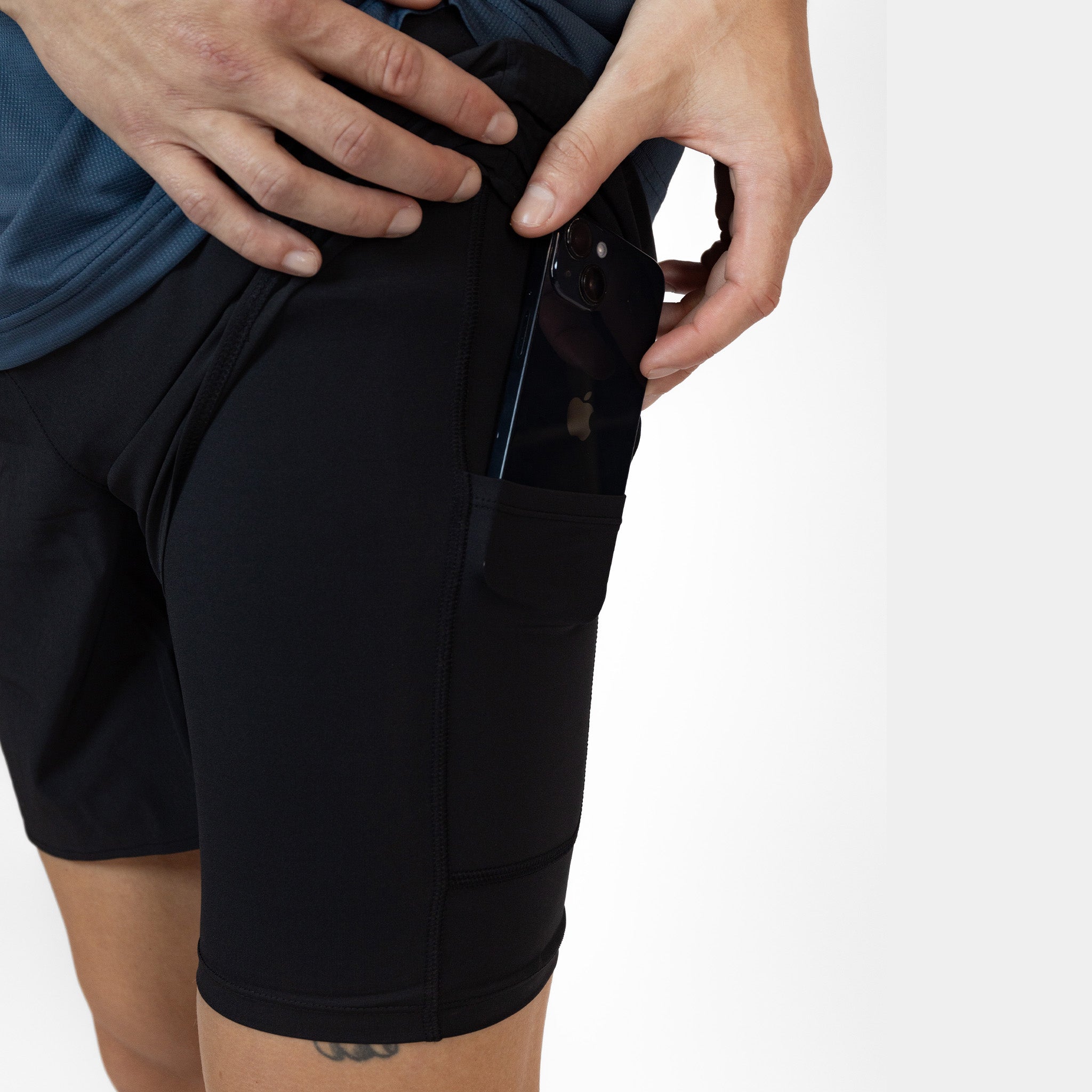 liiteGuard GLU-TECH 2IN1 SHORTS (MEN) Shorts BLACK