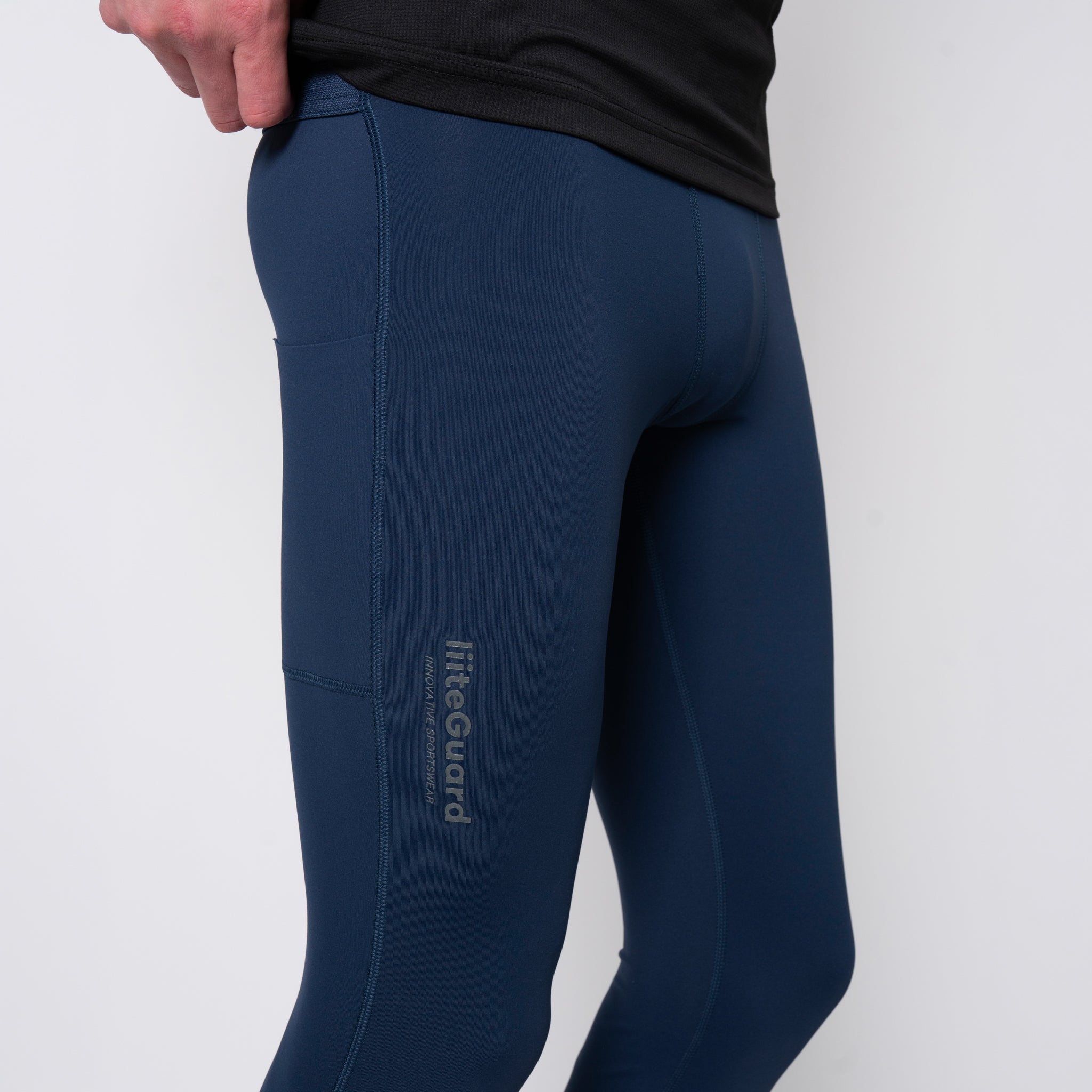 GLU-TECH LONG TIGHTS (MEN) - DRESS BLUE