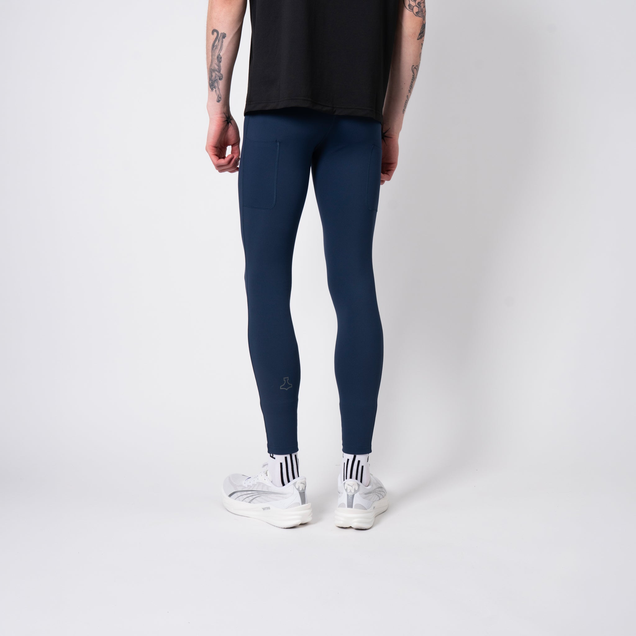 GLU-TECH LONG TIGHTS (MEN) - DRESS BLUE