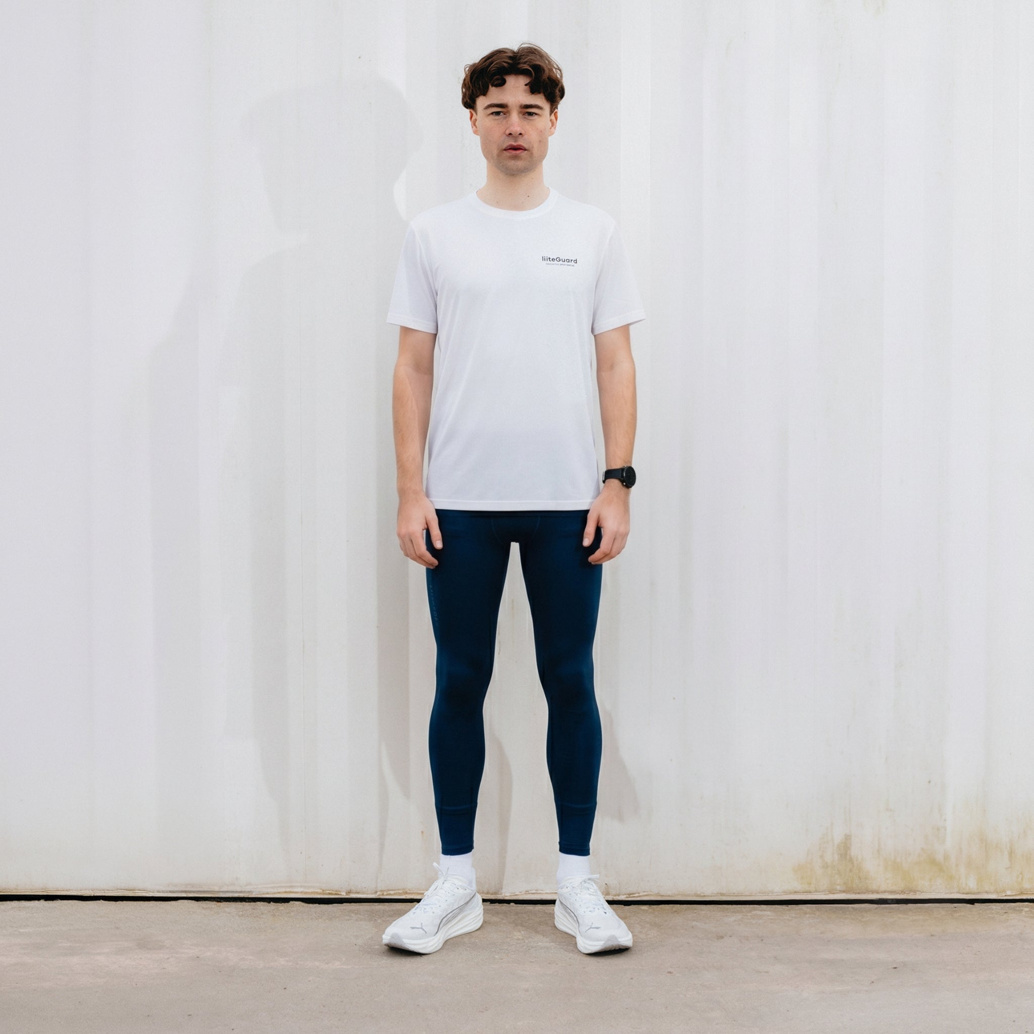 ウェア LTT GELANOTS JUST TIGHT LONG PANTS M GLU-TECH LONG TIGHTS (MEN) - DRESS BLUE