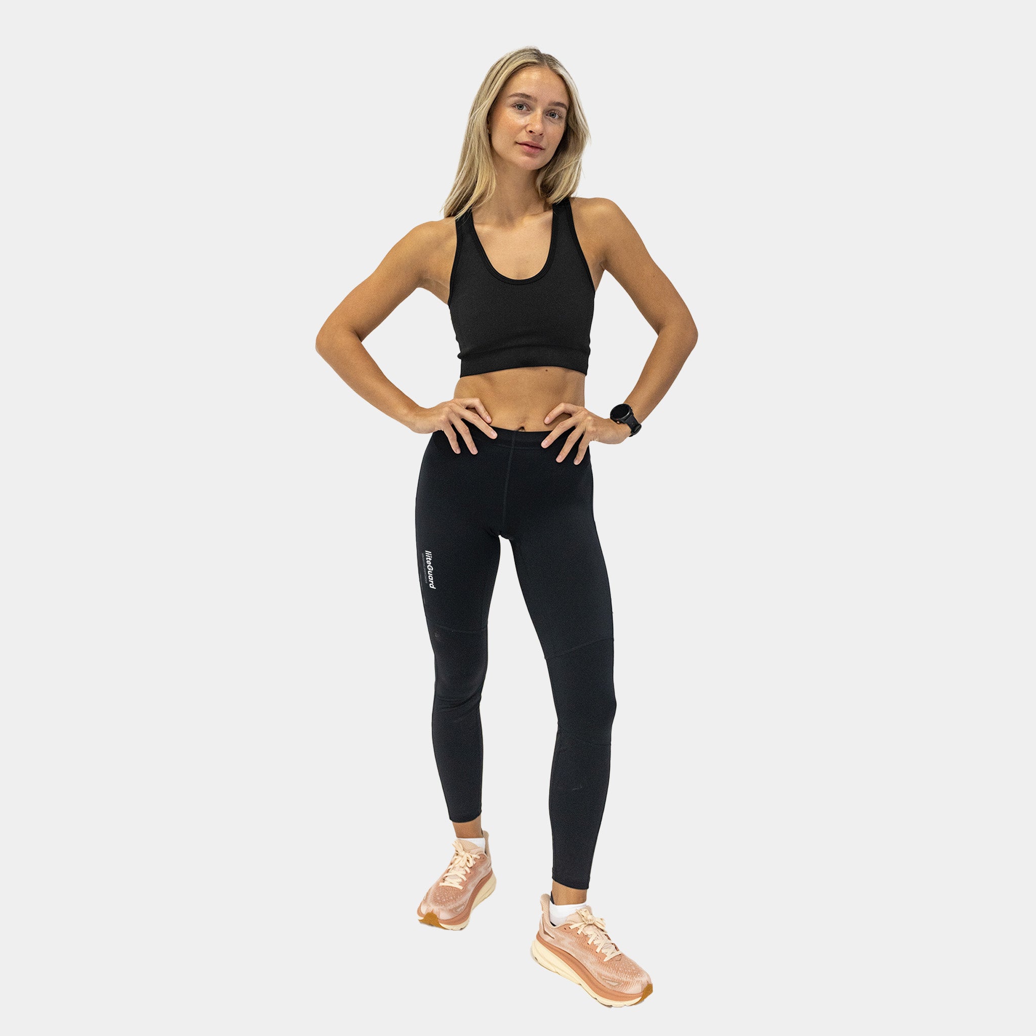 GLU-TECH LONG TIGHTS (WOMEN) - BLACK