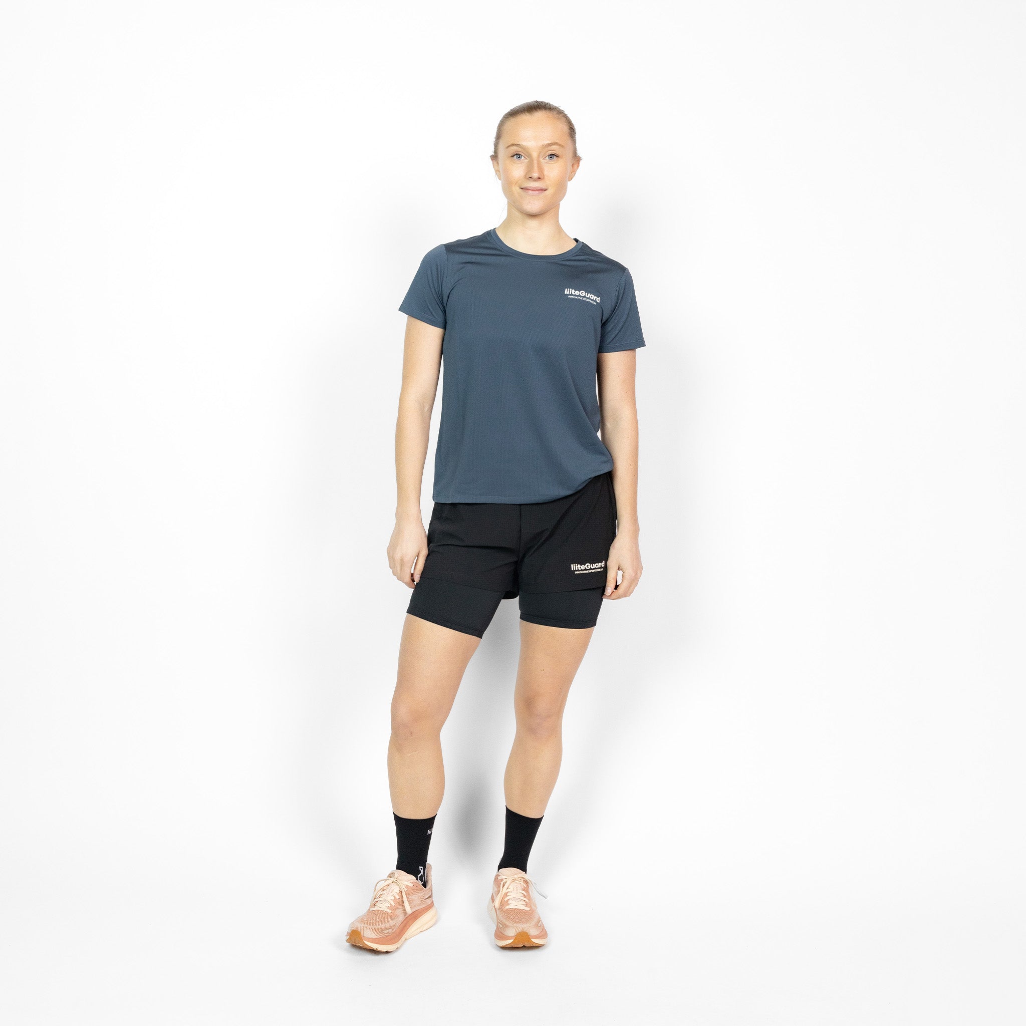 liiteGuard GLU-TECH RUNNING 2IN1 SHORTS (WOMEN) Shorts BLACK