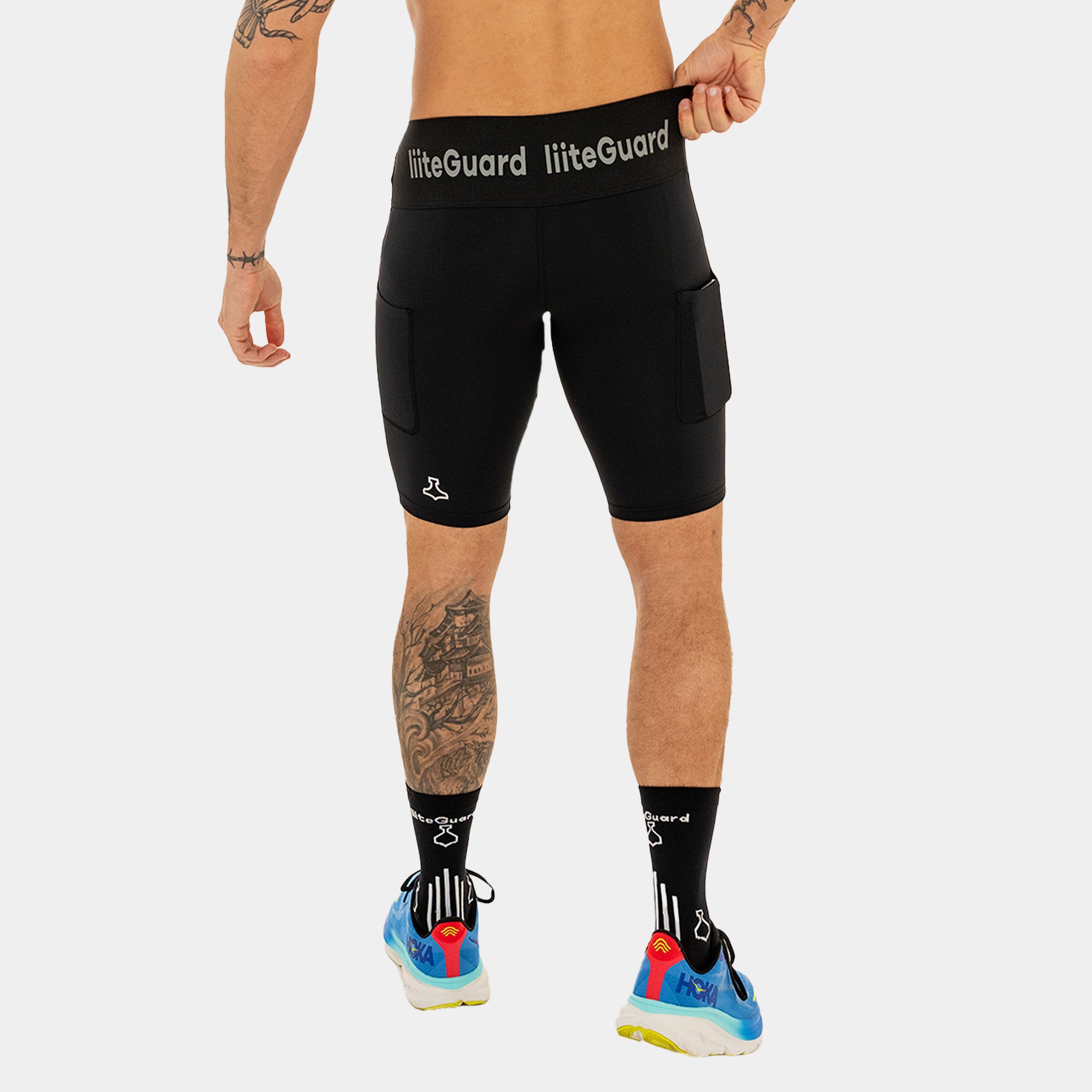 liiteGuard GLU-TECH SHORT TIGHTS (MEN) Short tights BLACK