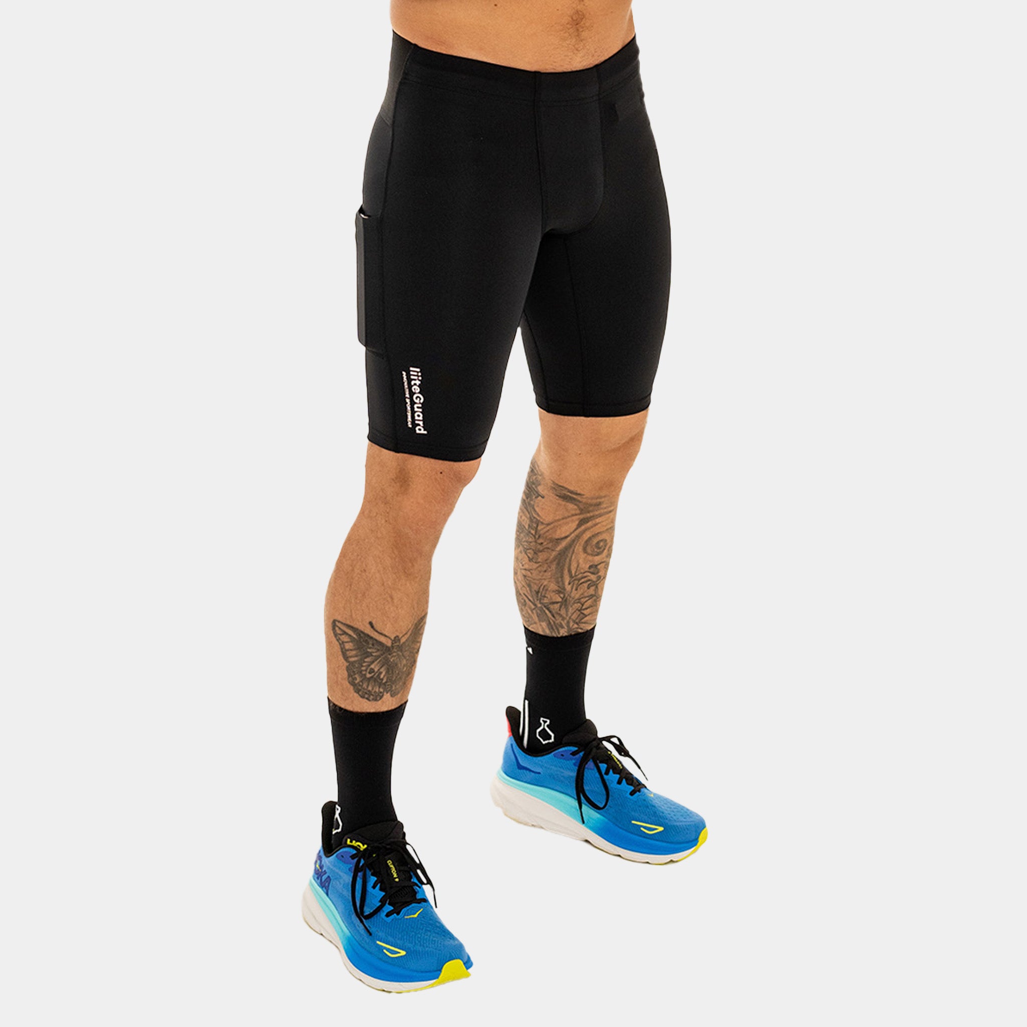 liiteGuard GLU-TECH SHORT TIGHTS (MEN) Short tights BLACK