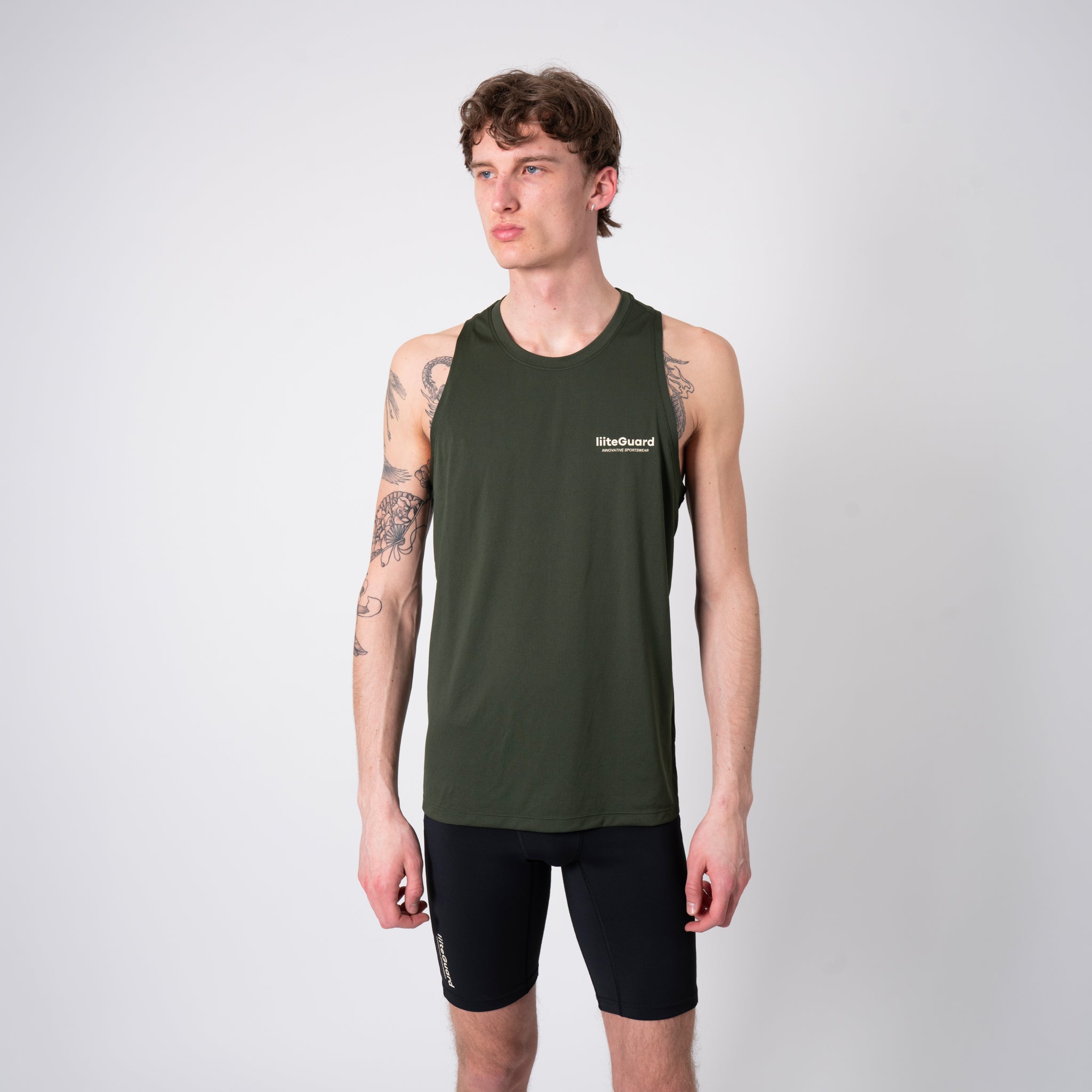 liiteGuard GROUND-TECH SINGLET (MEN) Singlet Army green