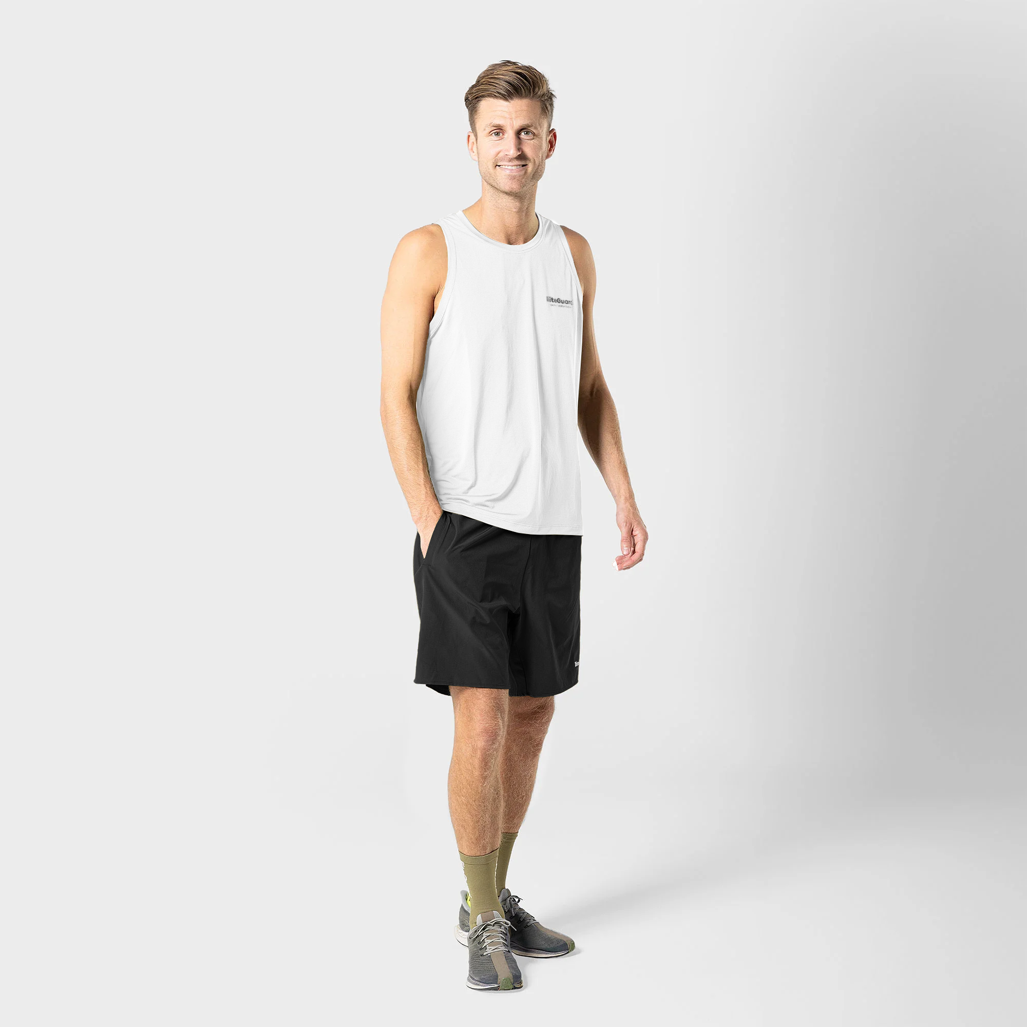 liiteGuard GROUND-TECH SINGLET (MEN) Singlet WHITE