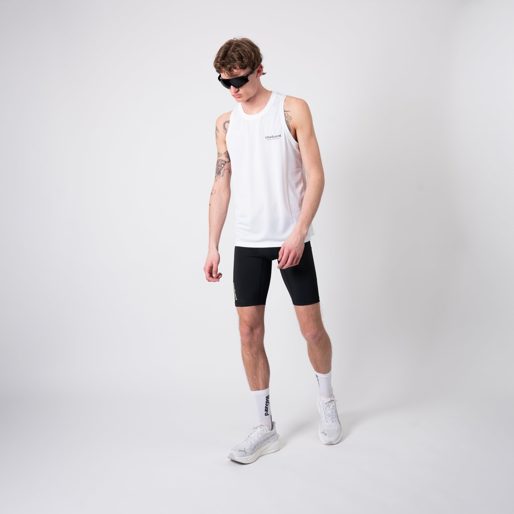 liiteGuard GROUND-TECH SINGLET (MEN) Singlet WHITE