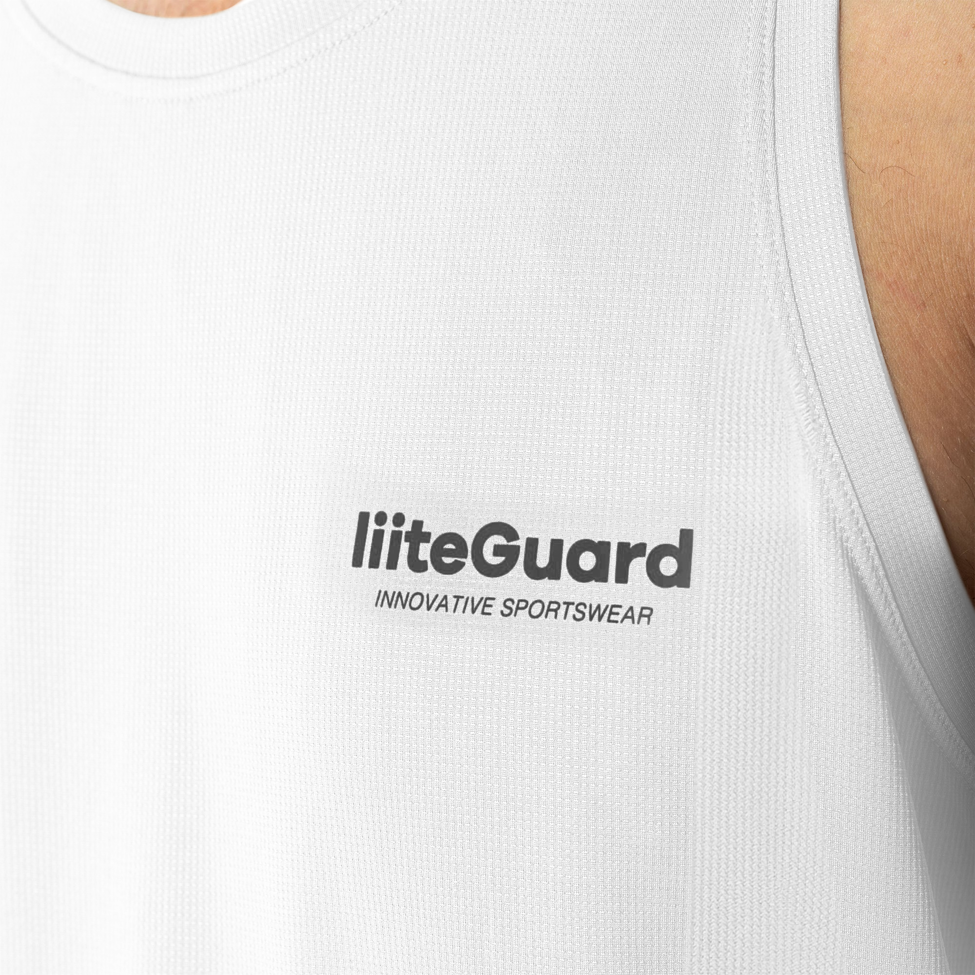 liiteGuard GROUND-TECH SINGLET (MEN) Singlet WHITE