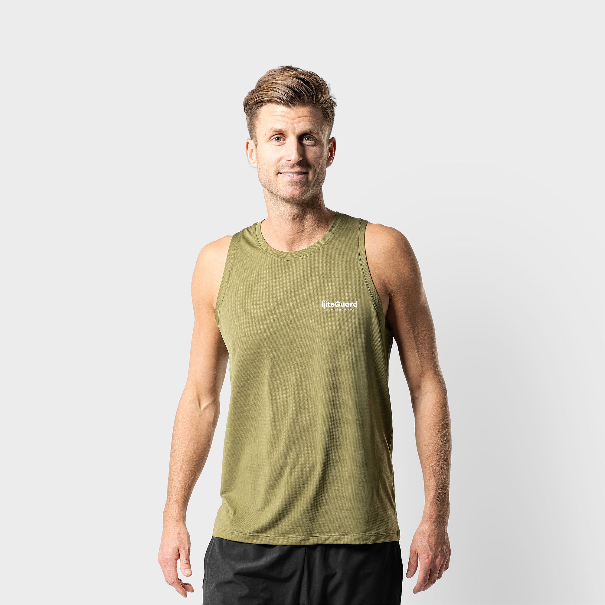 GROUND-TECH Singlet (Men) - Dusty Green