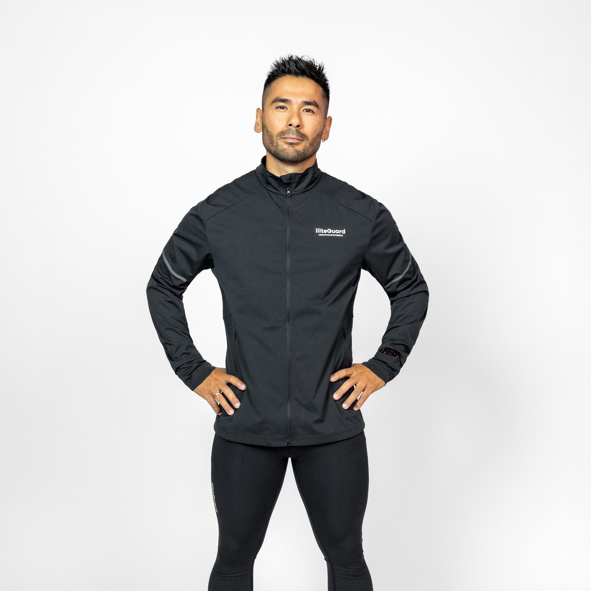 liiteGuard HYDRO-TECH RUNNING JACKET (MEN) Jacket BLACK