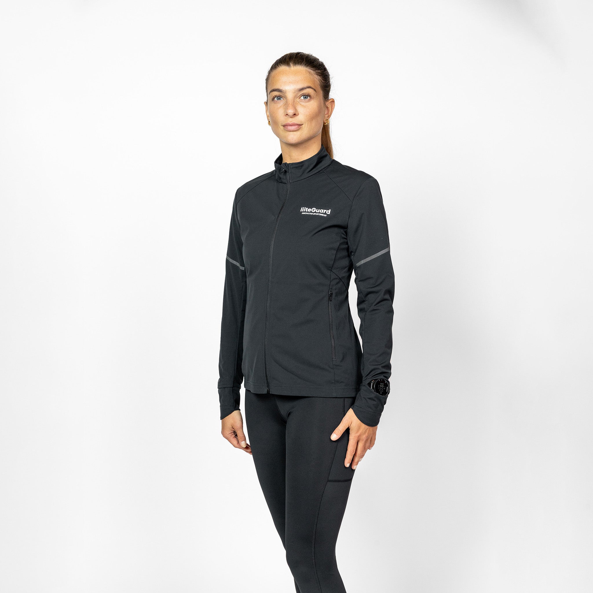 liiteGuard HYDRO-TECH RUNNING JACKET (WOMEN) Jacket BLACK