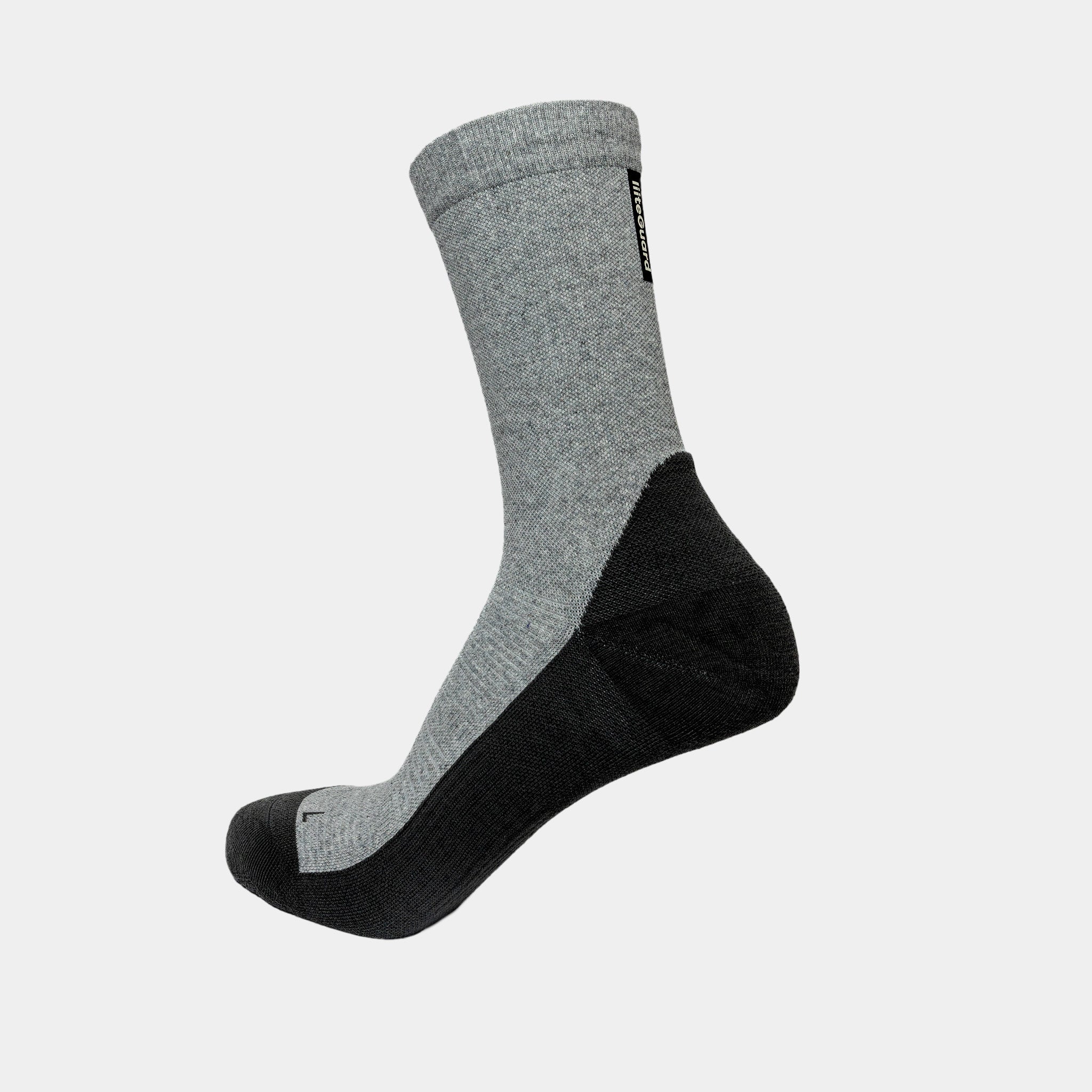 liiteGuard NR2 CREW MERINO HIKING SOCKS Strømper Light Grey