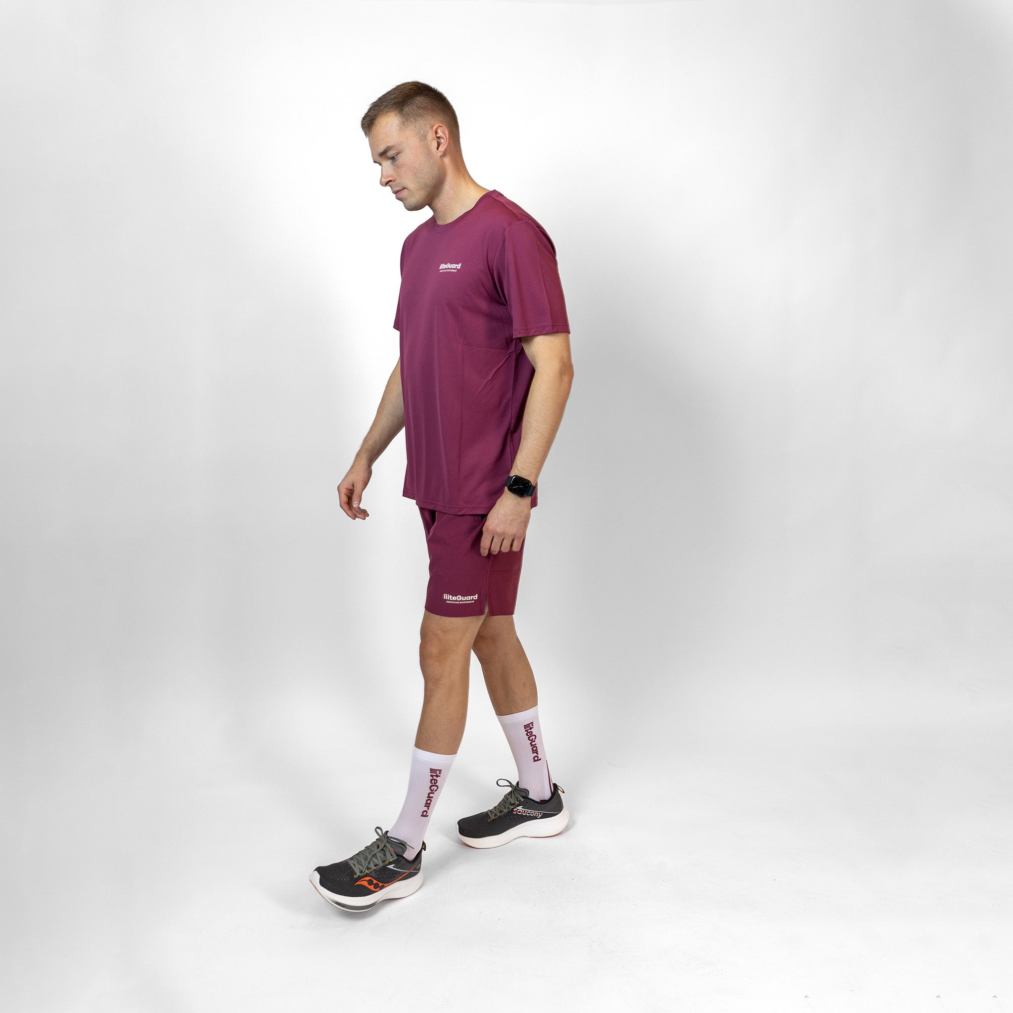 liiteGuard PRO-TECH LG SOCK Medium socks White/Bordeaux