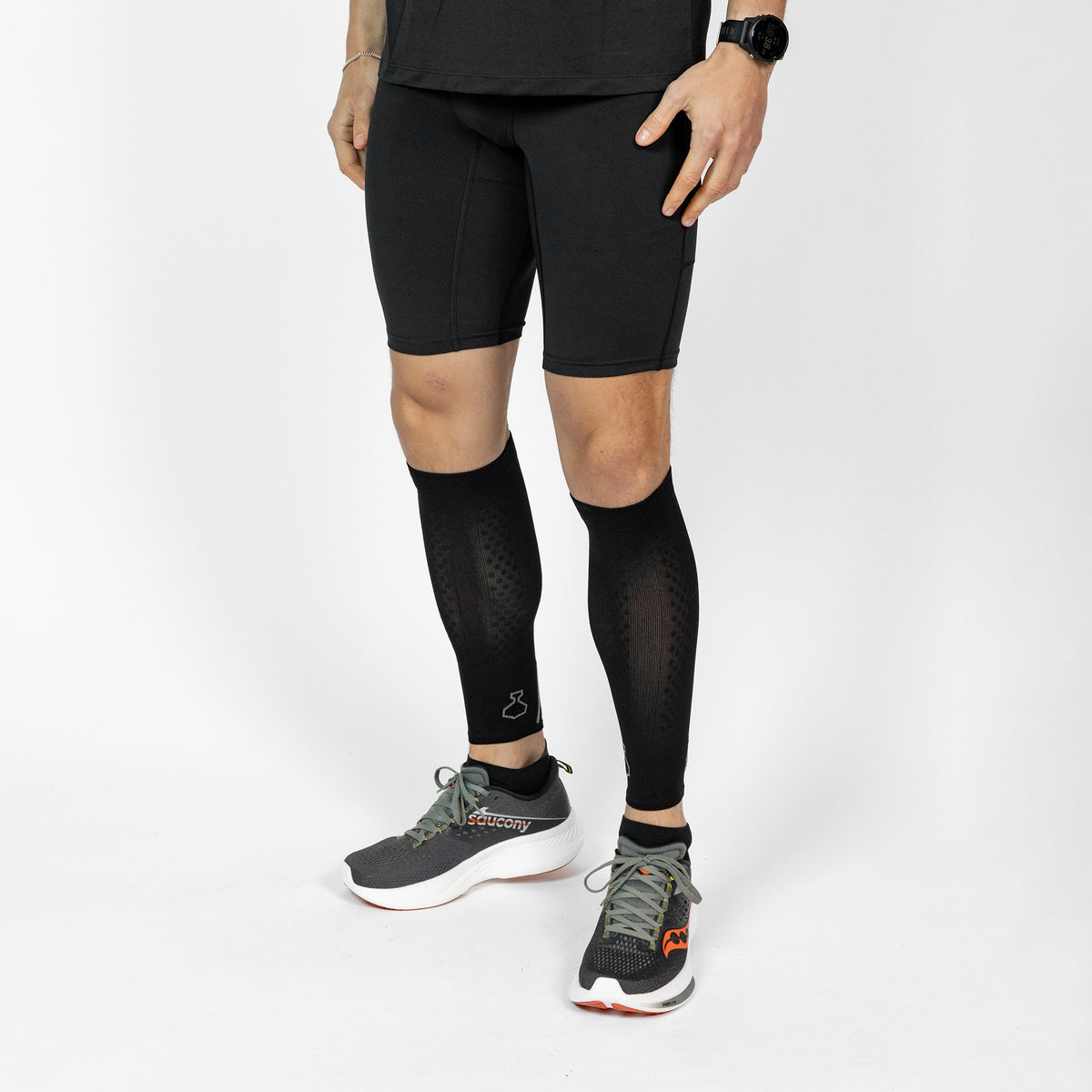 Shin Compression SHIN-TECH COMPRESSION CALF SLEEVES - BLACK