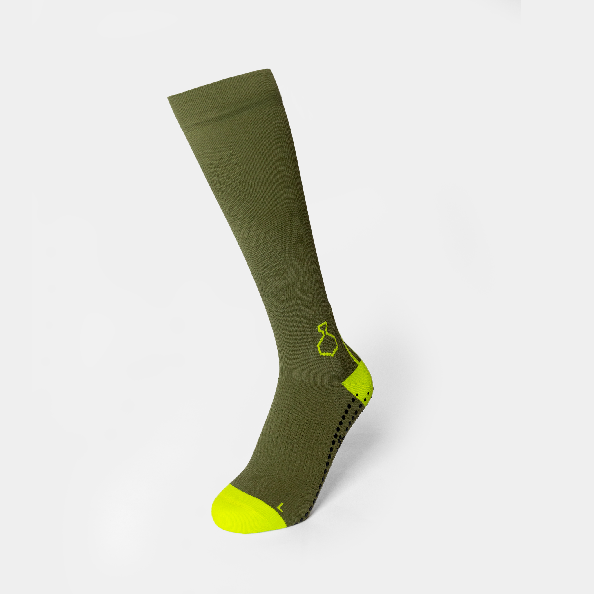 liiteGuard SHIN-TECH GRIP RUNNING SOCK Long socks Dusty Green