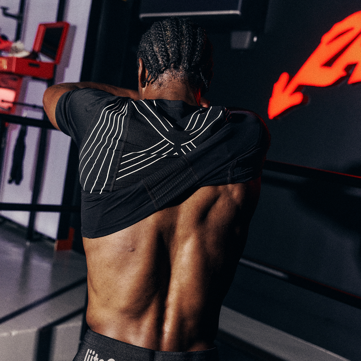 liiteGuard SPINE-TECH BASELAYER SS (MEN) Baselayer BLACK