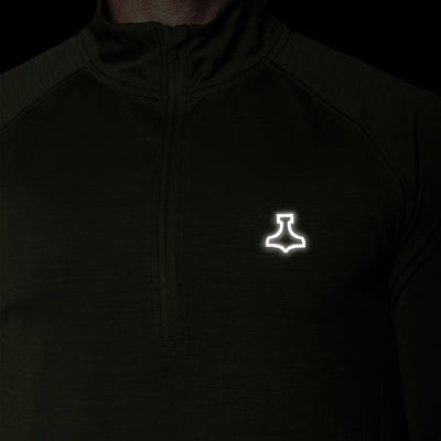 Liiteguard RE-LIITE 1/4 ZIP SHIRT (Men) Zippers GREEN