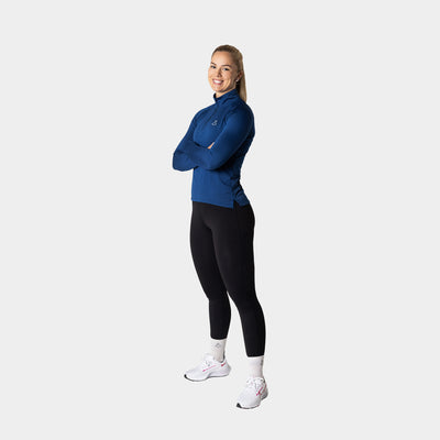 Liiteguard RE-LIITE 1/4 ZIP SHIRT (Women) Zippers BLUE