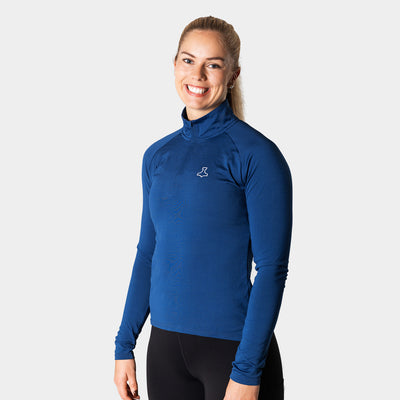 Liiteguard RE-LIITE 1/4 ZIP SHIRT (Women) Zippers BLUE