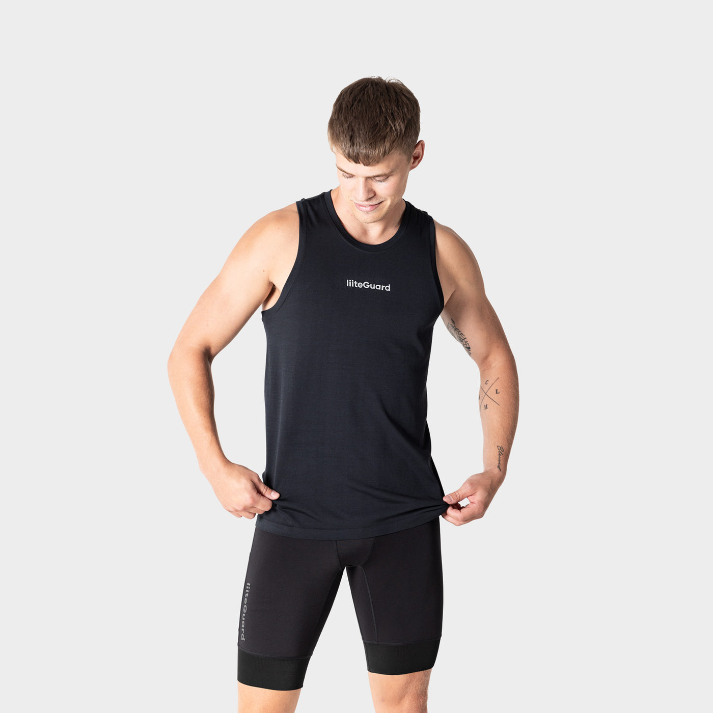 Liiteguard RE-LIITE SINGLET (Men) Singlet BLACK